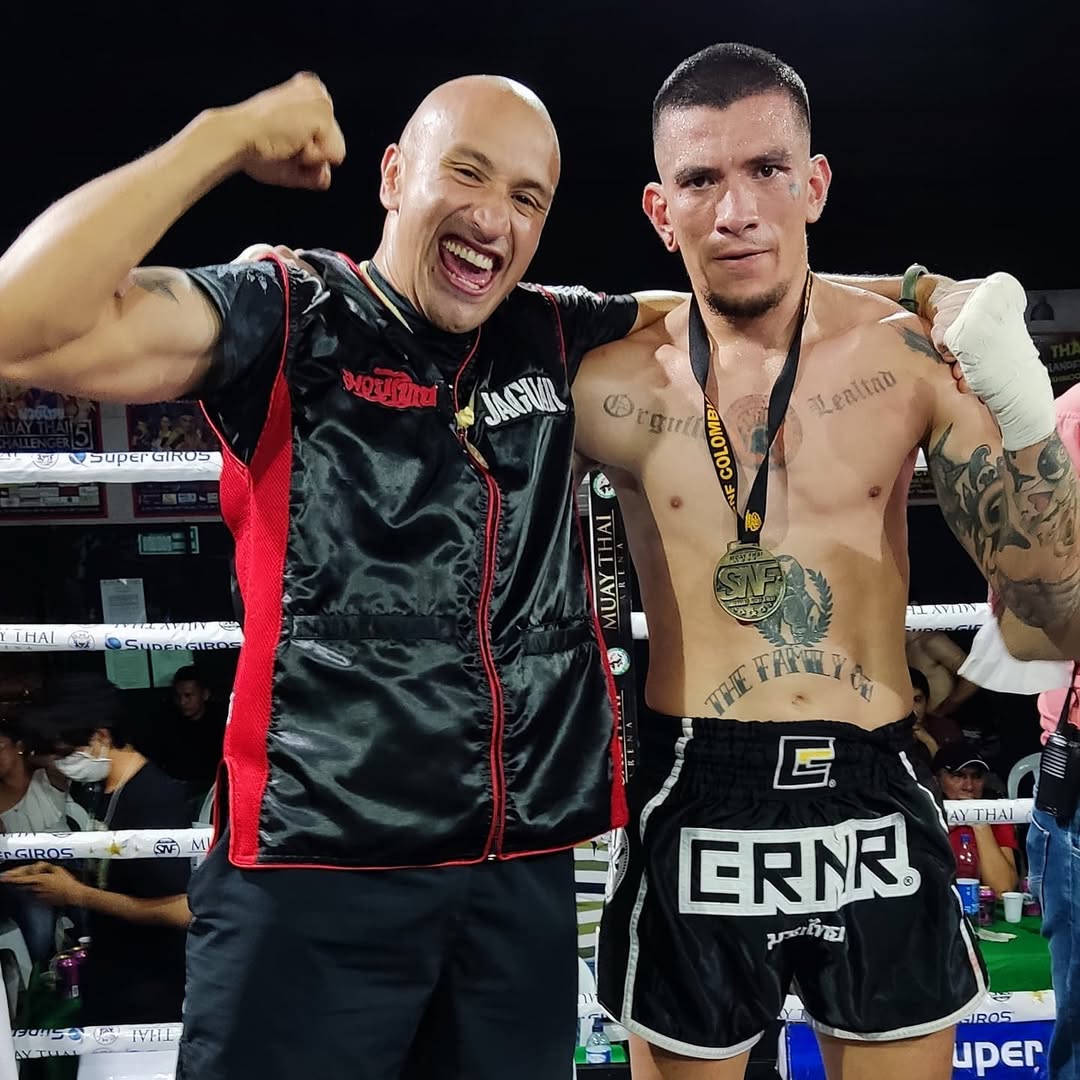 Sparring victory celebration at Jaguar